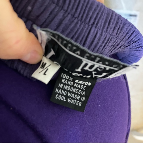 Iguana Inc. Worldly Clothing set, hand made, blue, surplus top, maxi skirt. M/L. - Picture 14 of 16